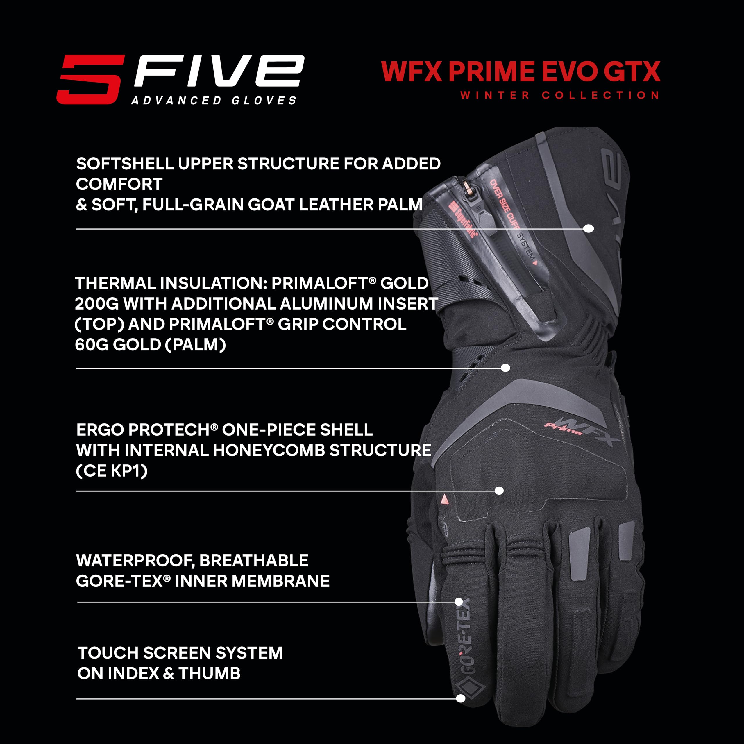 Amazon.co.jp: ファイブグローブ – WFX Prime EVO GTX オートバイ